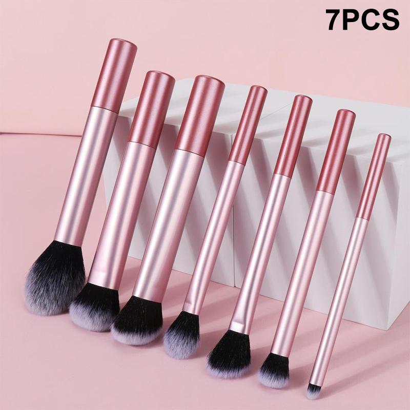 6/7/8/12 szt. Profesjonalny zestaw pędzli do makijażu Cień do powiek Róż Puder sypki Korektor Pędzel do makijażu Rozmiar podróżny Miękkie Włosie Syntetyczne Premium