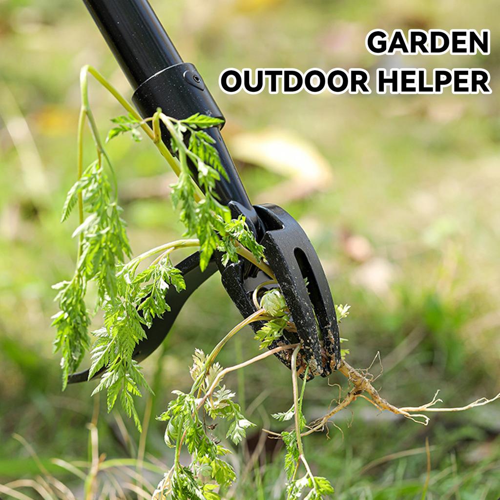 Unkrautentferner mit hoher Härte, Handbetriebener vertikaler Unkrautentfernerkopf zum Auswechseln, Vierbacken-Stahlkopfdesign