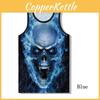Premium Quality Graphic 3d Print Skull Mens Gym Muscle Vest Shirt Sport Fitness Tank Tops