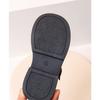 Black Girls Soft Sole Princess Leather Shoes Korean Style Children Casual Loafers