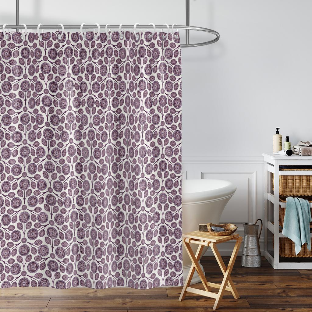 1 st Färgglad Vattentät Duschdraperi Badrumsavdelare Skydd för Insyn Flera Storlekar Lätt att Installera