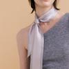 Avvina Pelle Long Twilly Silk Scarf   Dove