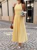 Elegant Halter Sleeveless A-line Dress - Spring/Summer 2026 Collection for Women
