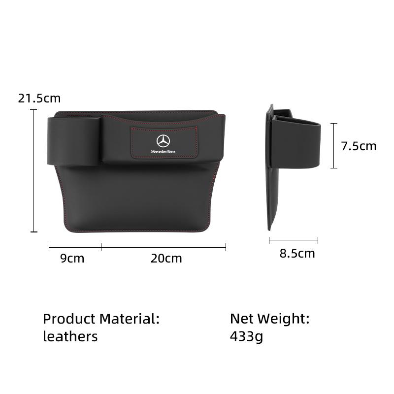 FIQ4 2025 Hot Car Seat Gap Storage Box Car Crevice Storage Box Seat Organizer For Mercedes Benz AMG A C E Class C180 C200 C260 C300 W