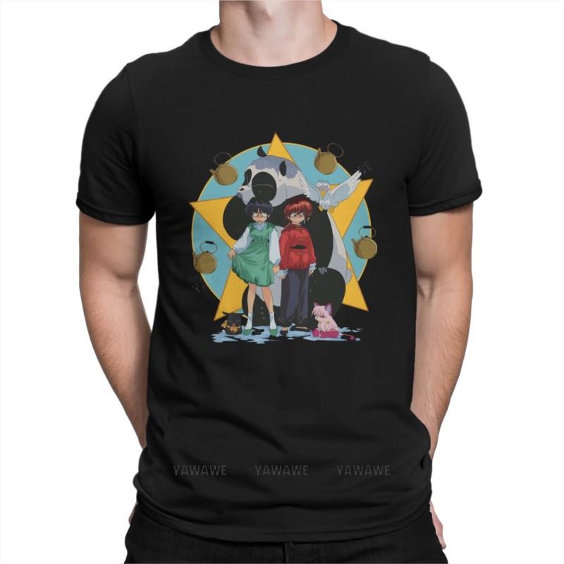 Transformation Classic T Shirts Unisexs  Pure Cotton Vintage TShirts O Neck Ranma Unisexga Tee Shirt Short Sleeve Tops Unique