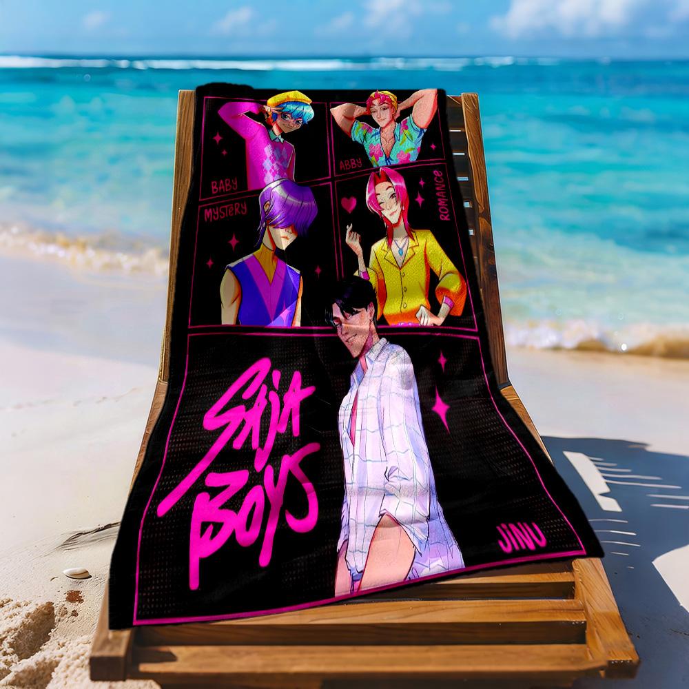 Saja Boys7 Beach Towel Super Soft Microfiber Quickdry Fabric Comfortable Lightweight Portable for Swimming,Beach,Camping, Travel, Beach Accessories