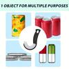 1PCS Portable J-Shaped Easy Grip Tin Openers Kitchen Non-Slip Jar Opener Lid Opening Tools Ring Pull Can Opener Multifunctional