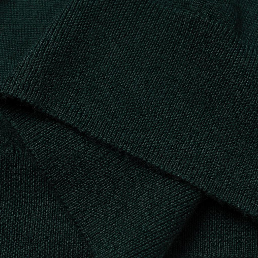 Polo Ralph Lauren FW23 Solid Logo Embroidered V-Neck Pullover Long Sleeve Sweater Men Sweater Dark-Green 710883124-012