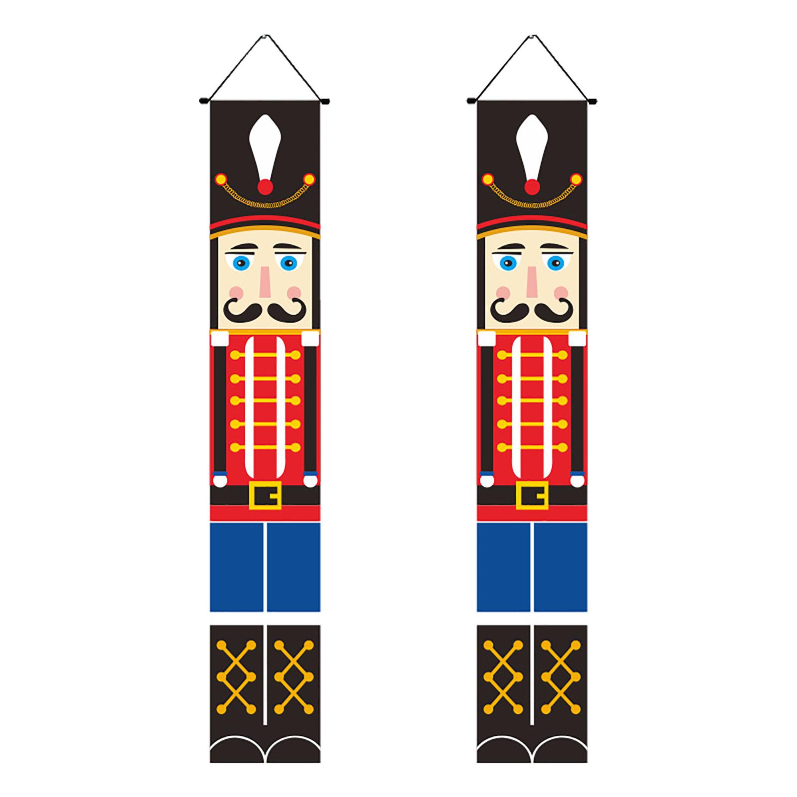 

Рождественский занавес, украшение для двери, подвесная картина, украшение в виде флага One Size