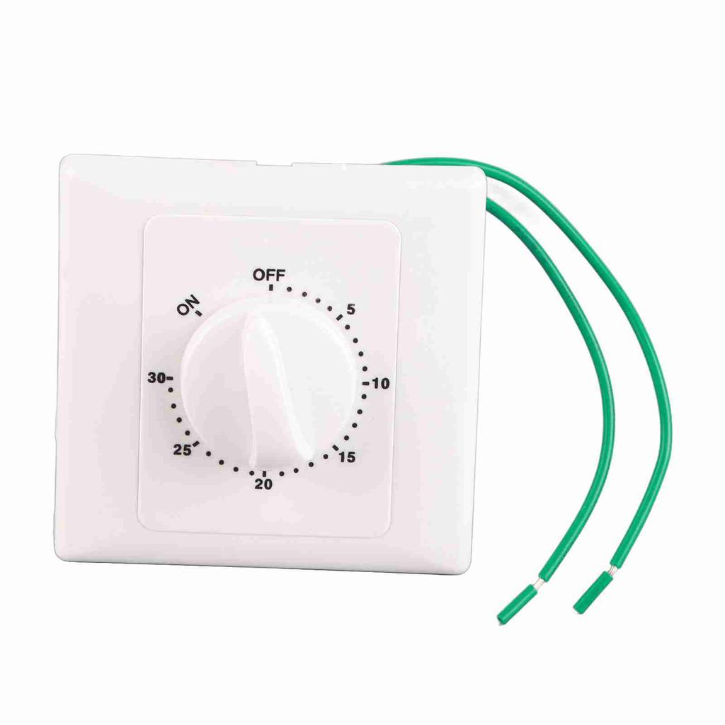 AC 220V Pump Timer Mechanical Time   Countdown Control 86 Panel Wall Mount 30 Min