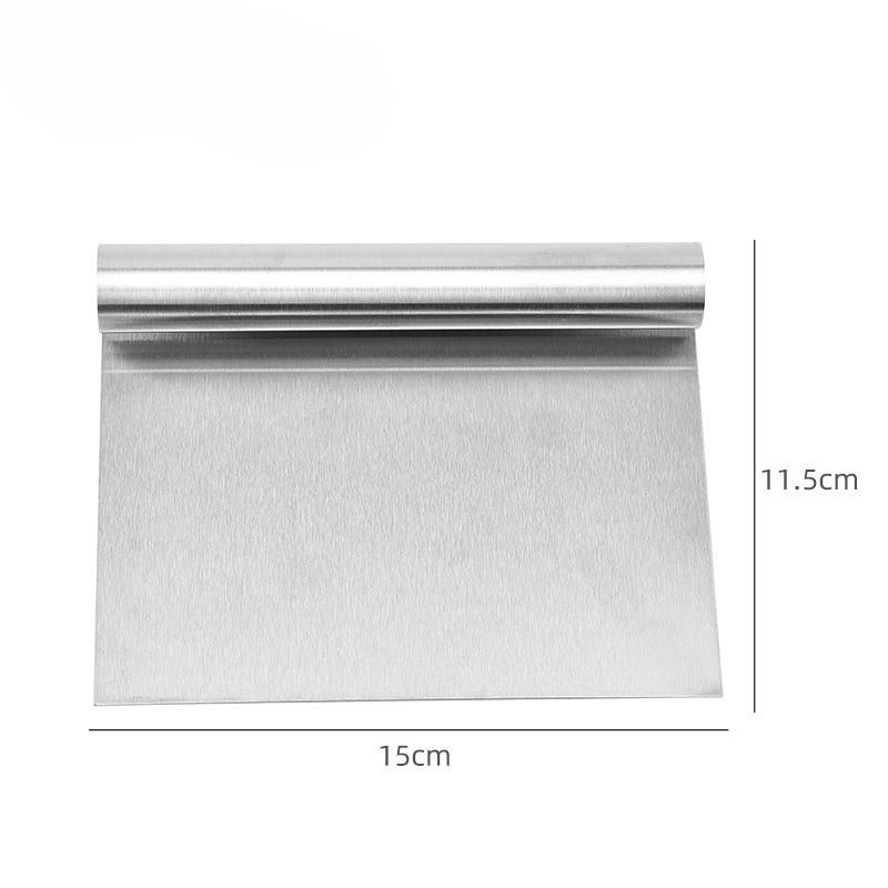 Stainless Steel Scraper for Cutting Flour Dough Cutting Rice Noodle Rolls Scraper Panel for Baking Flour and Rice Noodle Rolls