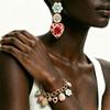 Flower Asymmetrical Enamel Dangle Earrings Creative Bohemian Dangle Earring  Women