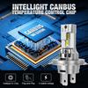 2Pcs Canbus H4 LED Headlight Bulbs High Low Beam 30000LM Car Motorcycle Lights 24pcs 3570 CSP Turbo Led Diode Lamps Auto Moto Headlamp 12V 6500K