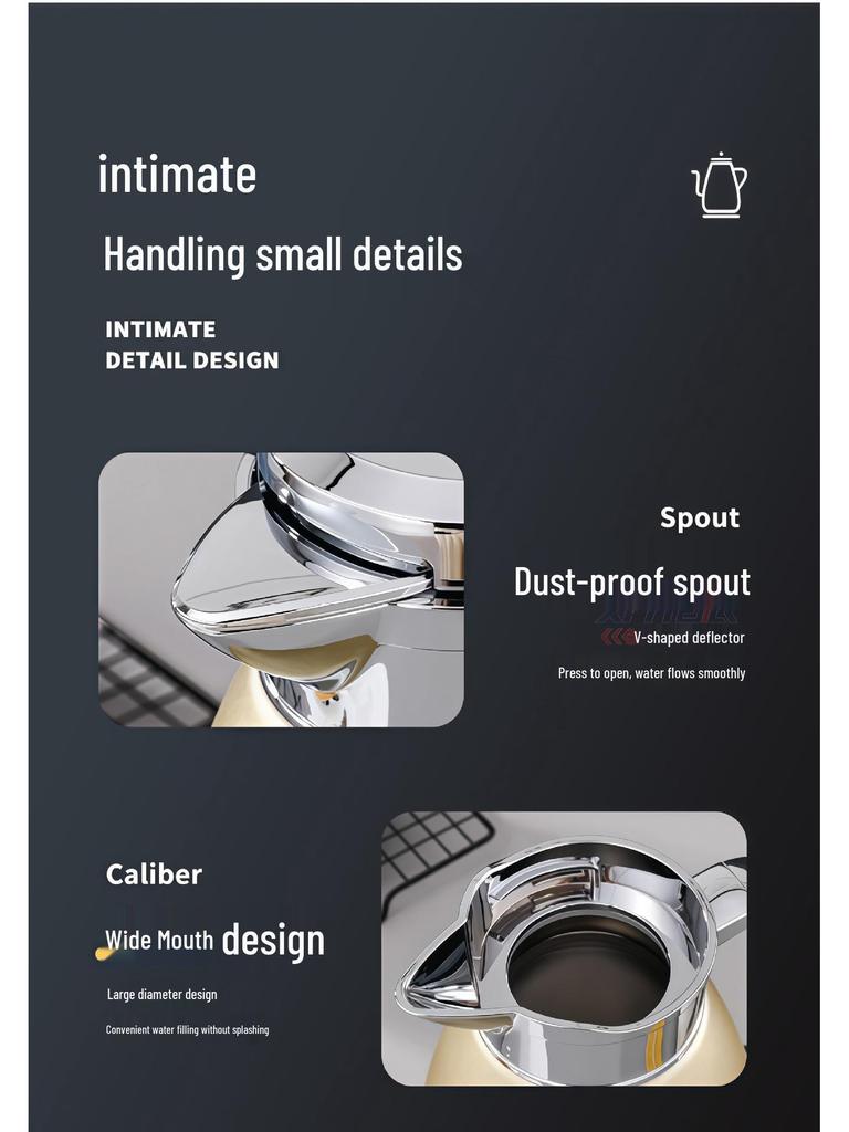 304 Stainless Steel Large Capacity Insulated Kettle for Restaurants and Hotels