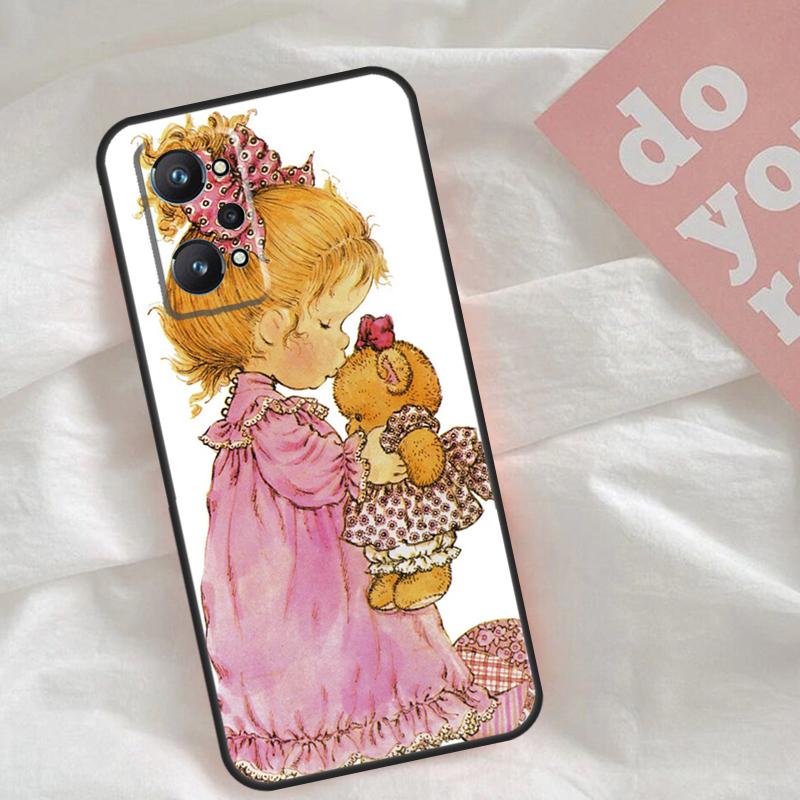 Sarah Kay pattern Case For Realme C53 C55 C33 C63 C61 C51 C65 C67 C71 C75 11 12 13 14 Pro Plus GT6 GT7 15 Pro