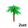 MOC Plants Accessories Bricks 3471 2435 6064 3778 City House Trees Pine Prickly Bush Green Grass Military Building Toys