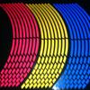 16 stk motorsykkel bilhjul felg 16 reflekterende striper 18" stripe tape klistremerker
