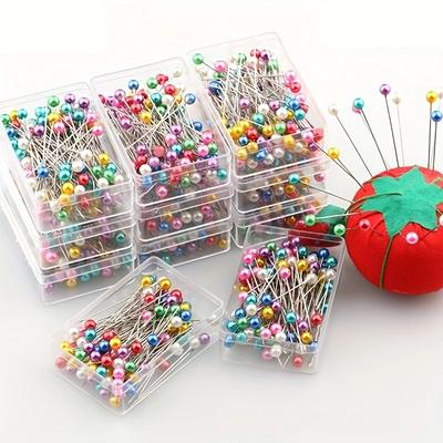 100 teile/paket Kintted Perle Licht Ortung Pins Patchwork Nähen Pins Positionierung Nadel Nähen Werkzeuge