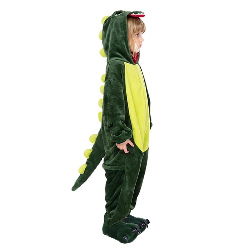 IPENNYE Dinosaur Kigurumi Animal Warm Cute Dinosaur Costume for Perfect for Room and Photo Kids' Costume, Pajamas, Flannel, Kids, Wear, Birthdays,