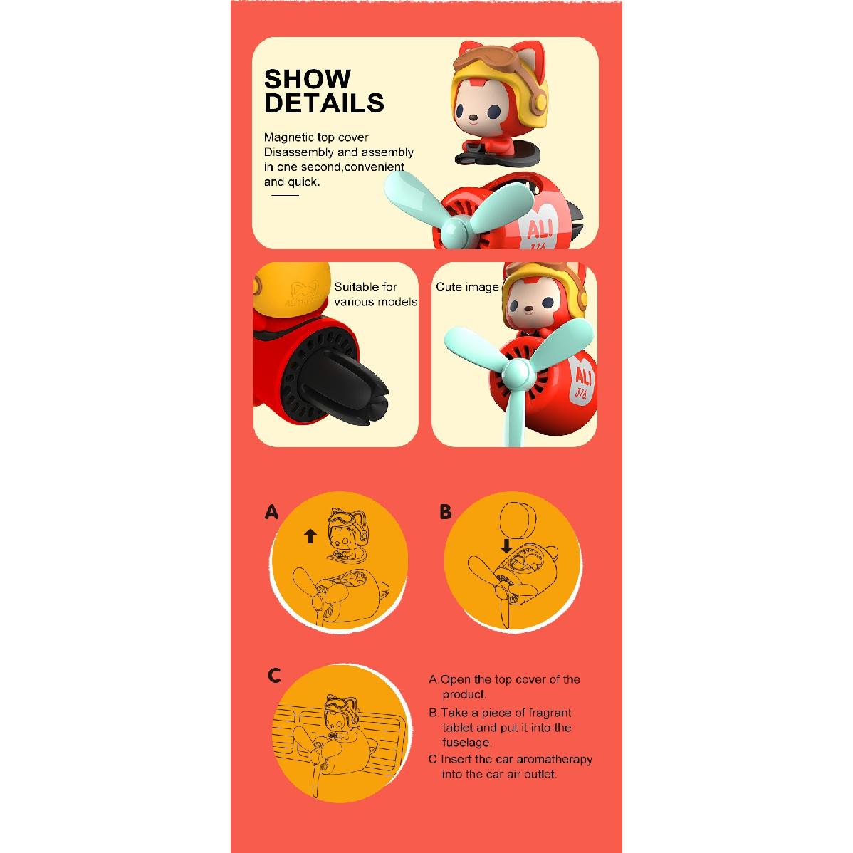 72 км автомобильный освежитель воздуха Ali The Fox авто аксессуары интерьер PerfumePilot — фото 15