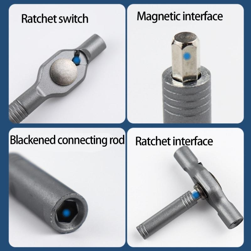 Compacts ratchets Tool Kit Featuring 50 Magnetic And Bidirectional ratchets System For Efficient Screw Driving In Tight