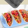 Silicone Taco Holder with 3 Dividers Reusable Tortilla Rack Non-Slip Food Dish Heat Cold Resistant Burrito Holder