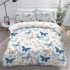 Colorful Butterfly And Floral Duvet Cover Set King Size Butterflies Theme Bedding Set For Kids Girls Comforter Cover Pillowcases