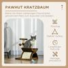 Cat Tree, Cat Tower for Kittens with Rotatable Top Bar, Sisal Scratching Post, Tunnel, Dangling Balls - Brown