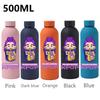 500ML KPop Dämonenjäger Cartoon Druck Sport Auslaufsicher Hohe Qualität Edelstahl Isoliert Wasserbecher Geburtstag Geburtstag Hohe Qualität Geschenke