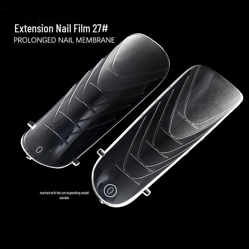 Nail Crystal Extension Mold: 120-Piece Boxed Gel Nail Tips with Scale