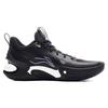 Li Ning Yu Shuai 17 Low Reflektierend Leicht Hohe Rückfederung Rutschfest Low-Top Basketballschuhe Herren Sneaker Schwarz ABAT127-3