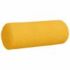 Bolster Cushions 2 Pieces Light Yellow Ø 25 x 70 cm Cord Fabric