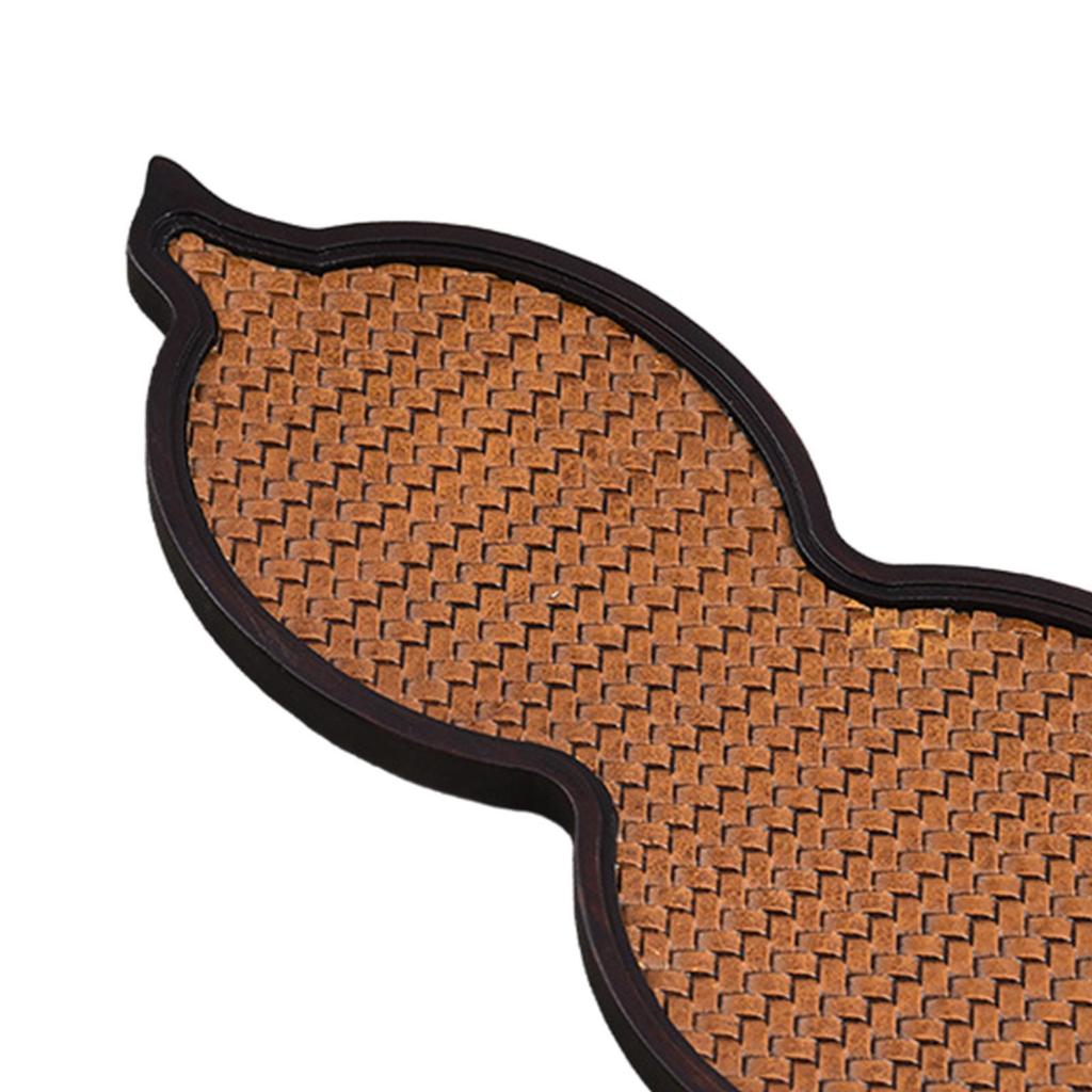 Chinese Stylish Tea Serving Tray Snack Serving Tray Gourd Shape Multiuse Storage Platter for Gift Family Dining Coffee Table