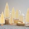 OurWarm 8Pcs Mini Christmas Trees, Small Xmas Tree for Tabletop Xmas Decor Village Crafts Winter Holiday Table Decorations