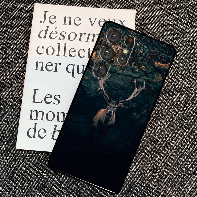 Animal Deer Case For Samsung Galaxy S24 S25 Ultra S20 S21 S22 S23 Ultra S9 S10 Plus S25 FE Back Cover