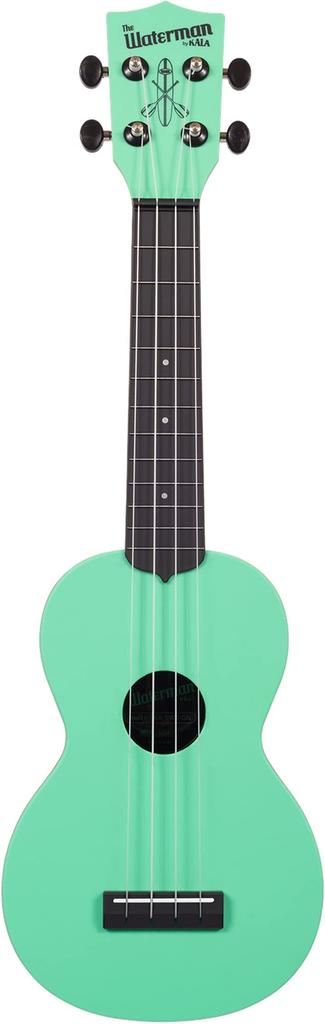 KALA The Waterman Plastic Soprano Ukulele, Matte Color, KA-SWB-GN2106 [Successor To the KA-SWB-GN] (Case Included)