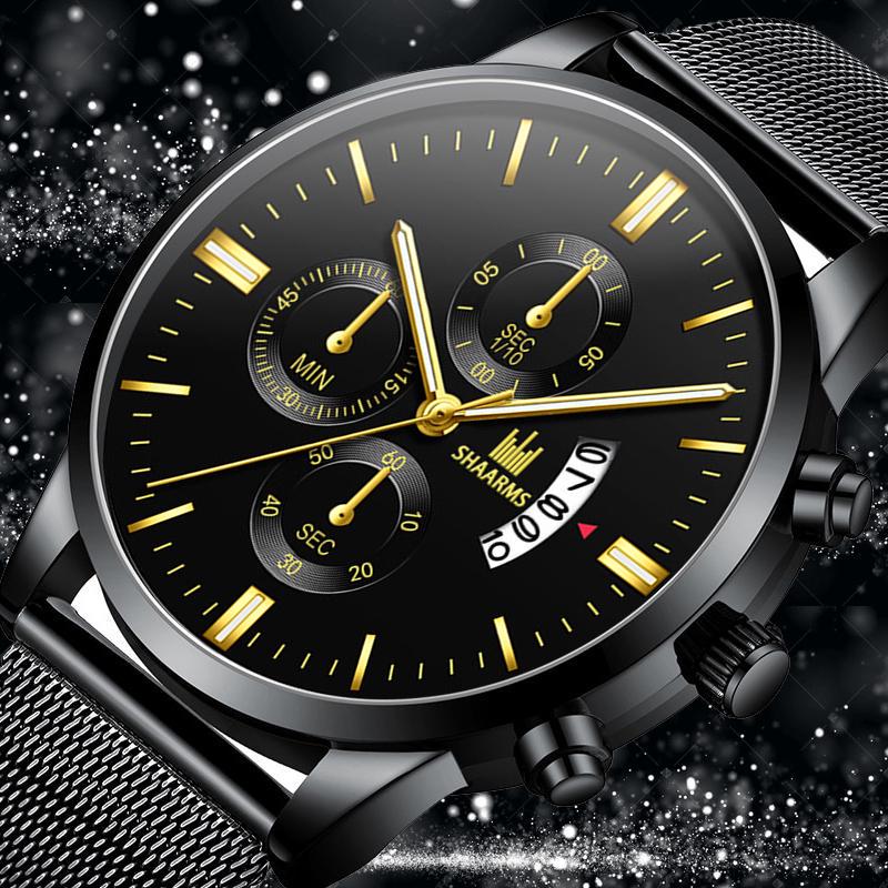 Buy Fashion Men'S Watch Luxury Stainless Steel Men'S Quartz Watch ...