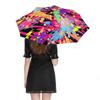 1 Pack Automatic Umbrella Featuring Wind Resistant Technology And Water Repellent Surface For Travel Graffiti Look