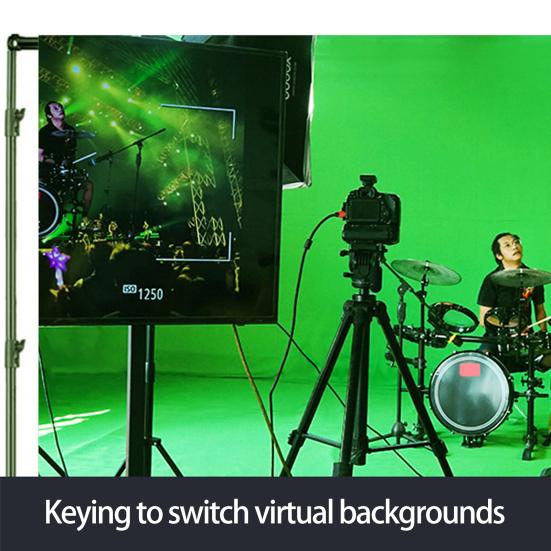 Green Screen Backdrop Double Thickness Non-fading Soft Opaque Washable Short Video Props Vertical