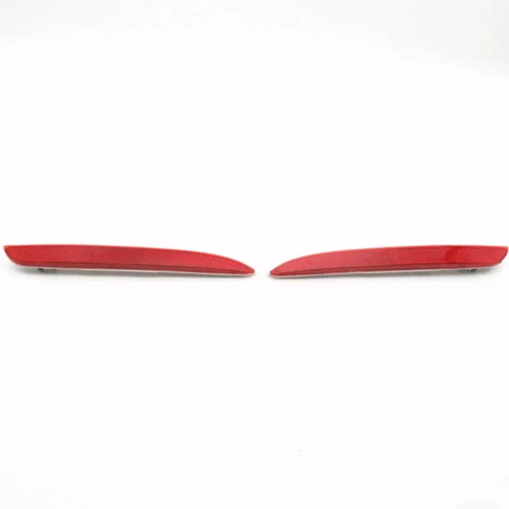 2Pcs Left & Right Red Rear Bumper Reflector For Mazda 3 2008-2012 BFF4-51-5L0AF