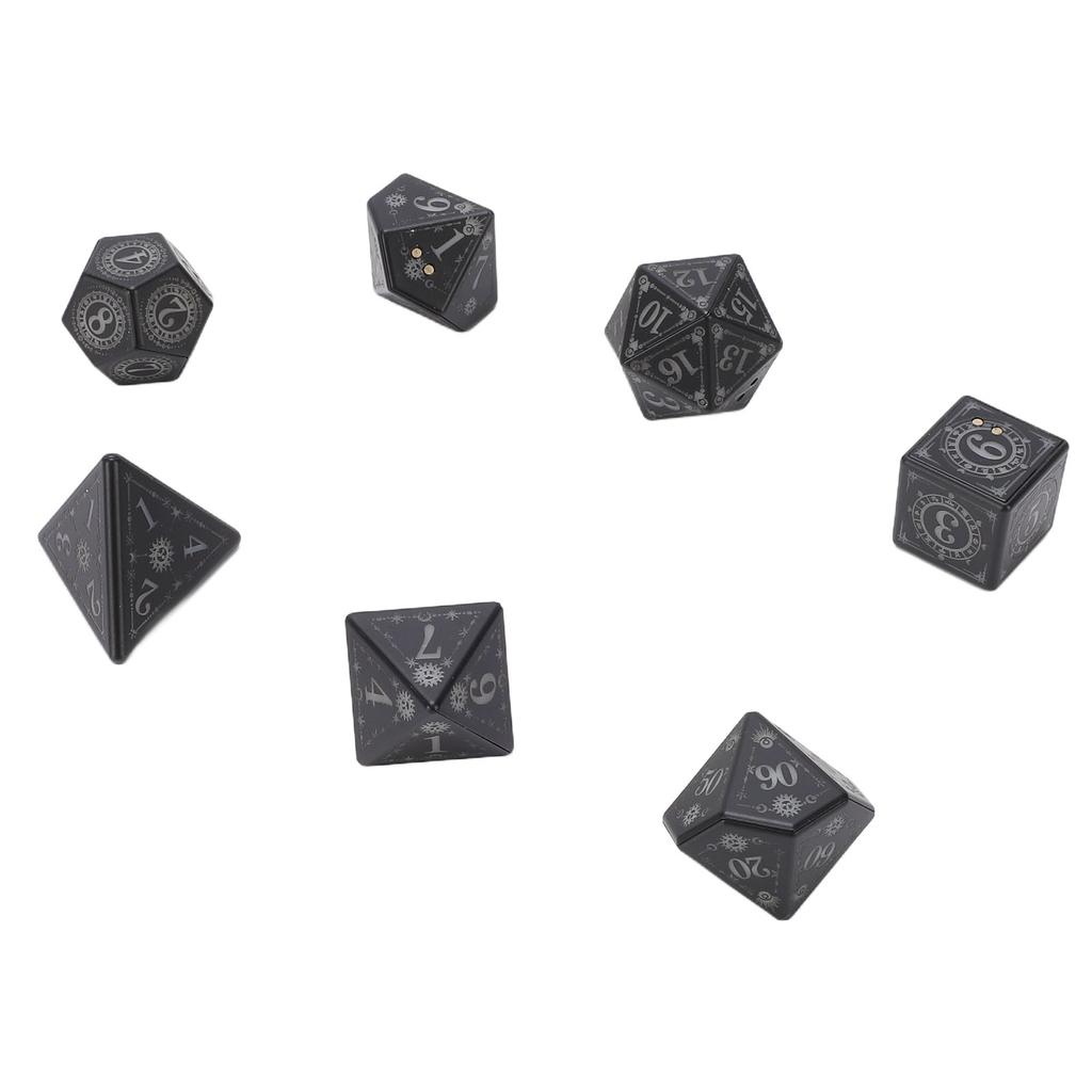Glowing LED Dice Set Rechargeable Auto Lights Up When Rolling for Role Playing Game with Charging Box