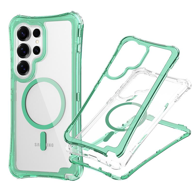 New for Samsung S25 ULTRA Magnetic Transparent 3-in-1 Phone Case