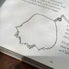 Heart rate geometric wave bracelet women's simple niche design advanced temperament cold wind light luxury