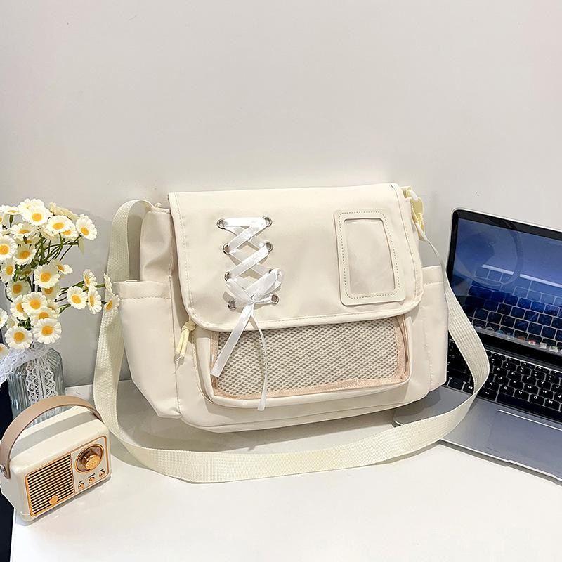 

New girl mailman bag cute college transparent baby bag student shoulder messenger bag