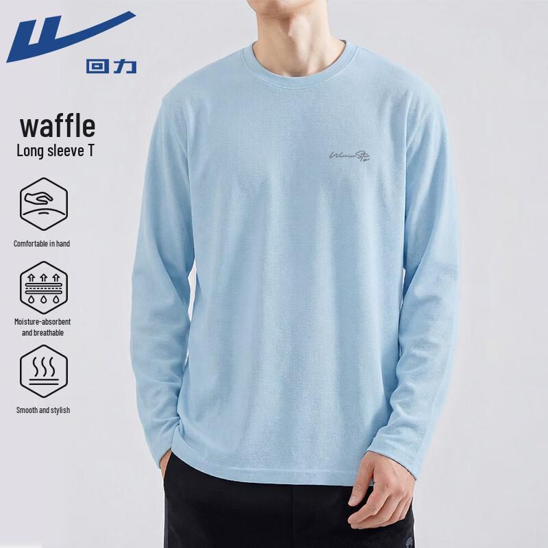 Warrior Men's Heavy Waffle Knit Long Sleeve T-Shirt