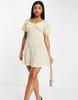 Missguided Mini Vestido Amarillo Estampado Flores Mo7 Nh2__Xxl