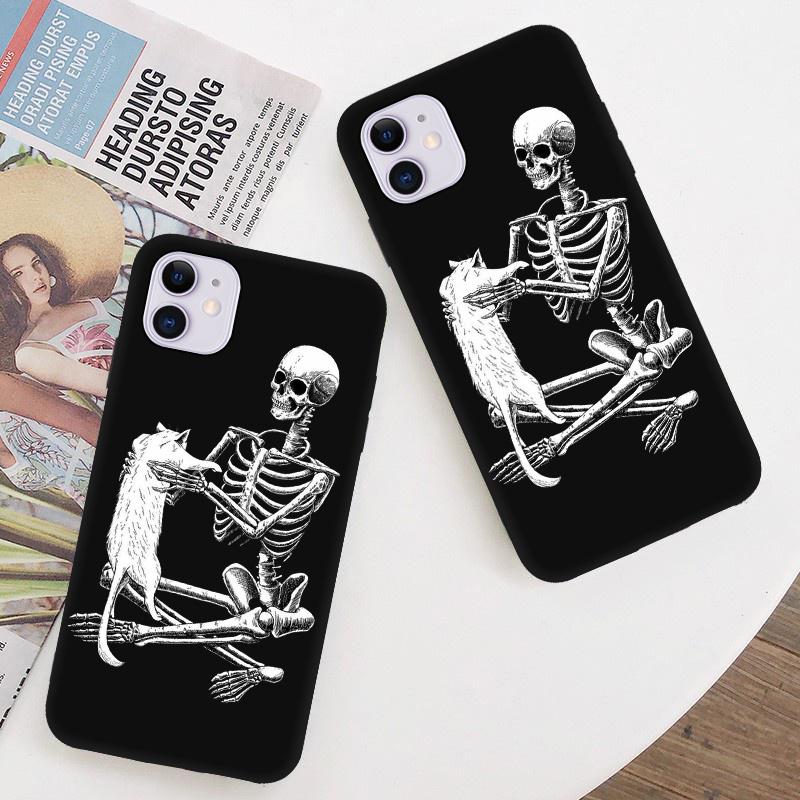 

Чехол для iPhone 11 Samsung A32 A31 A51 A12 A50 Redmi 9 9T 9C Note9, чехол для iPhone 13 Mi 10T 11 Lite Honor 8A 10i 9S 9X Lite, забавный чехол с черепом