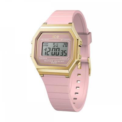 Yetkili distribütör [Ice watch] Ice watch dijital bayan 022056 Ice digit ICE digit fırçalanmış pembe küçük