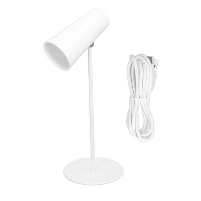 Desktop Lamp 3.7V 2.5W USB Rechargeable Cordless Soft Lighting Mini Reading Lamp for Bedroom Study