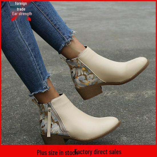 Autumn 2021 Women's Mid-Tube Flat Boots